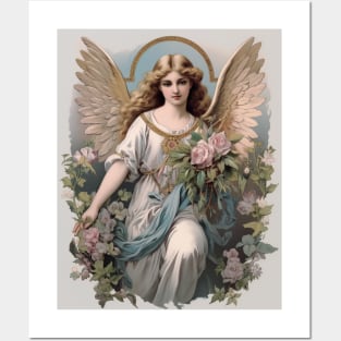 Victorian Vintage Angel Ephemera Posters and Art